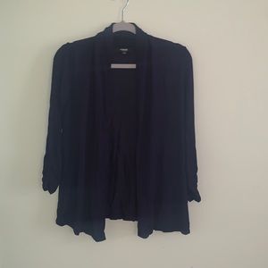 Purple Shawl Collar Cardigan